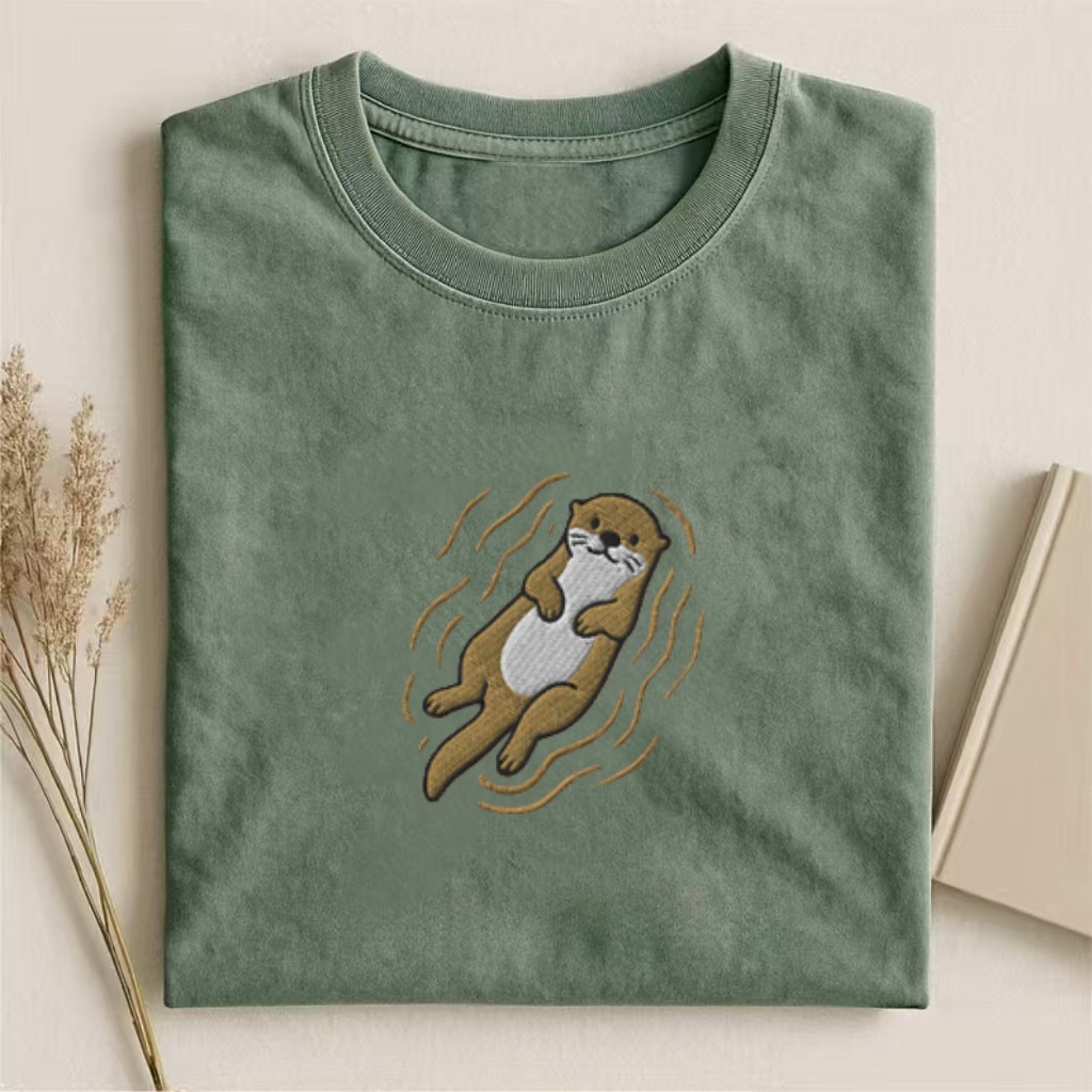 Embroidered Otter T-shirt