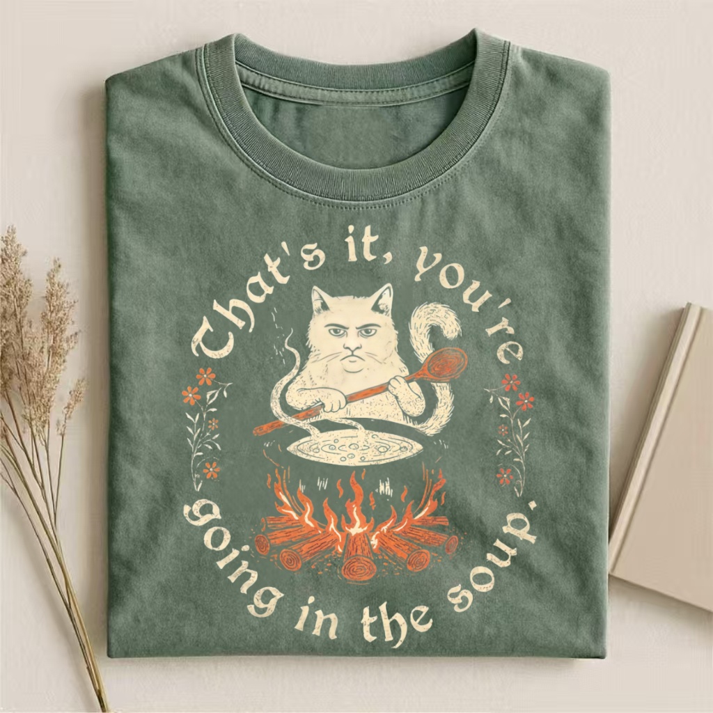 Weird Medieval Cat T-shirt