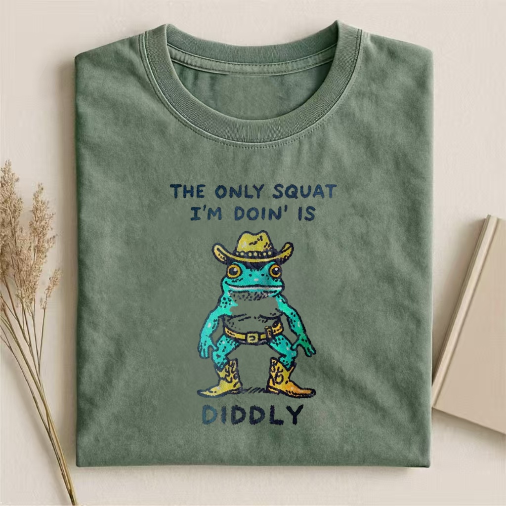 Funny Cowboy Frog Meme T-shirt