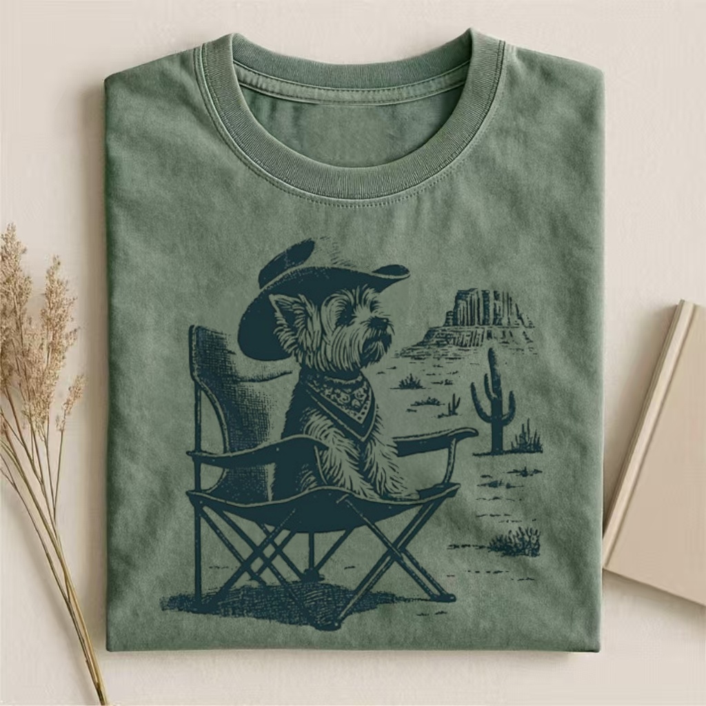 Vintage Yorkie Western T-shirt