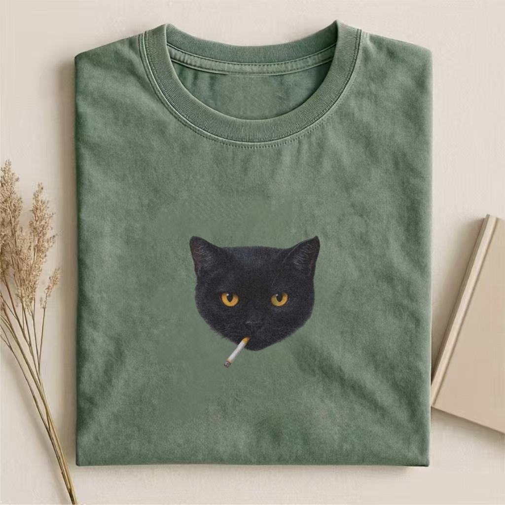 Smoking Cat T-shirt