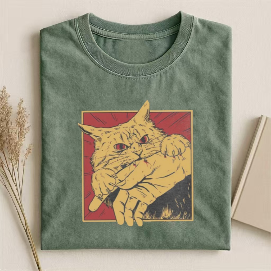 Vintage Cat Bite T-shirt
