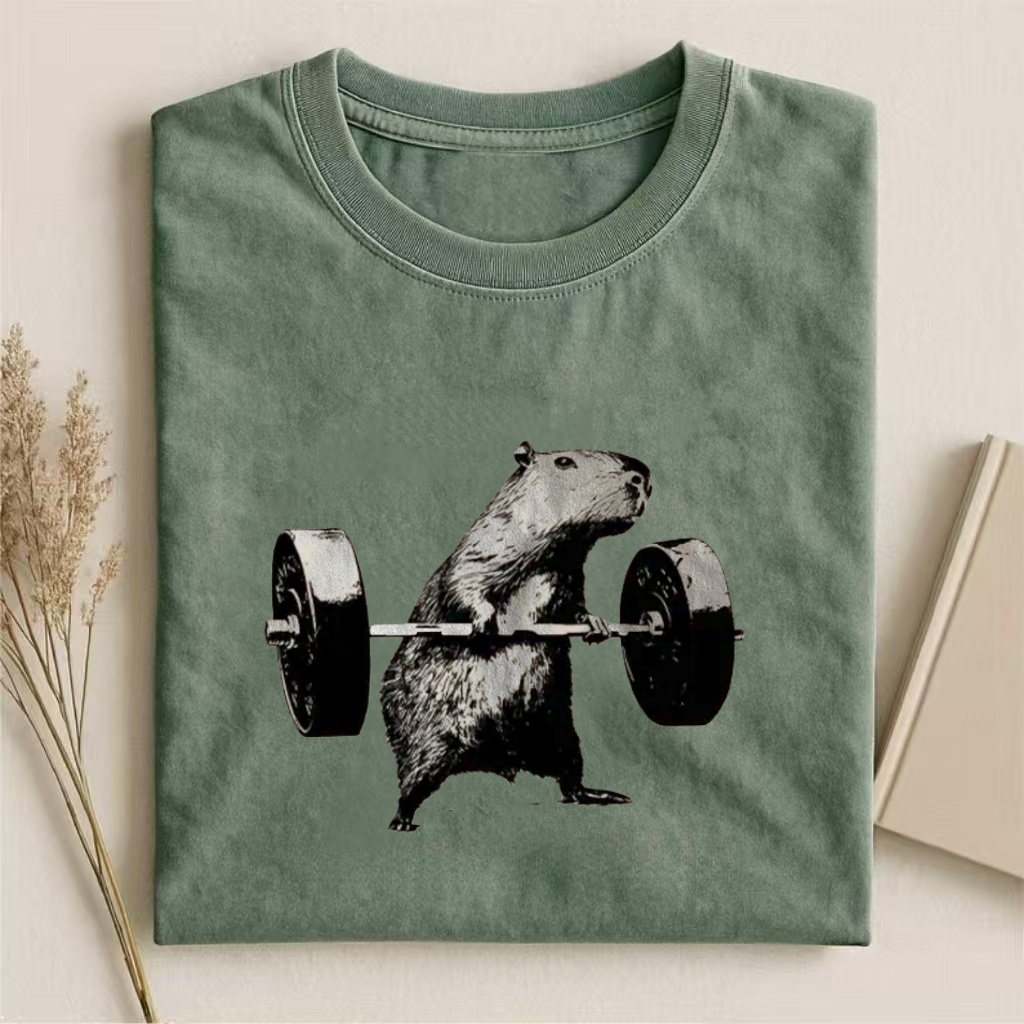 Capybara Fitness Funny T-shirt