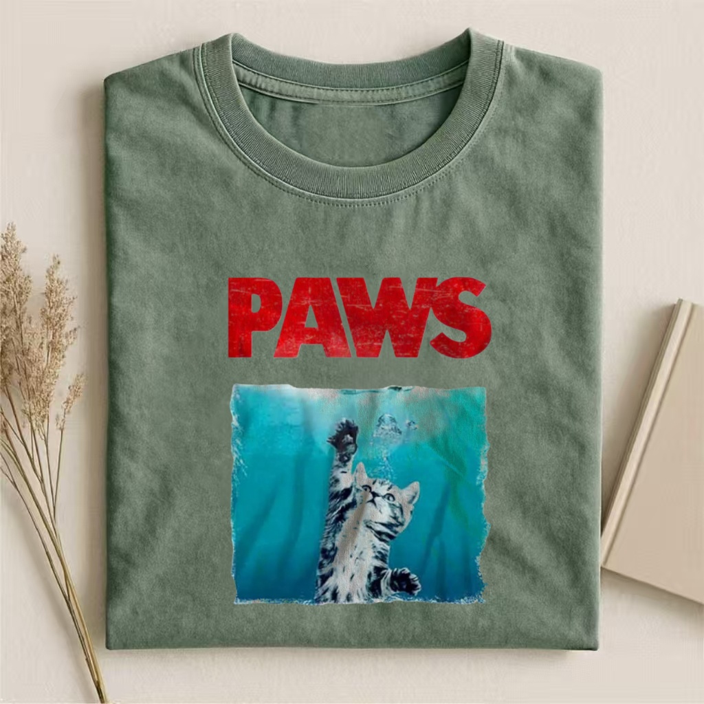 Paws Kitten Jaws Cute Cat Fun T-Shirt