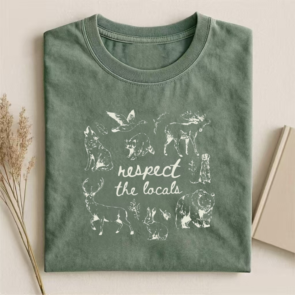 "Respect the Locals" Wildlife Graphic T-shirt