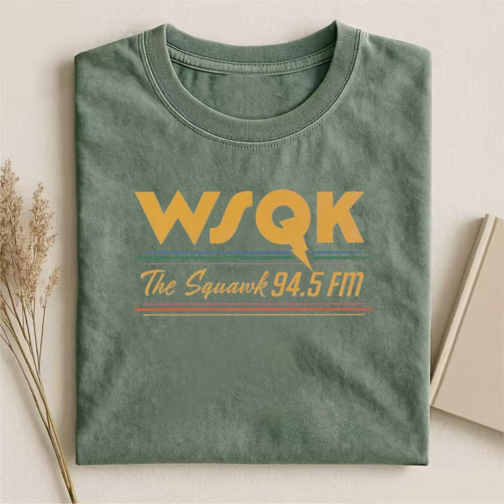 WSQK "The Squawk 94.5 FM" Retro Radio T-shirt