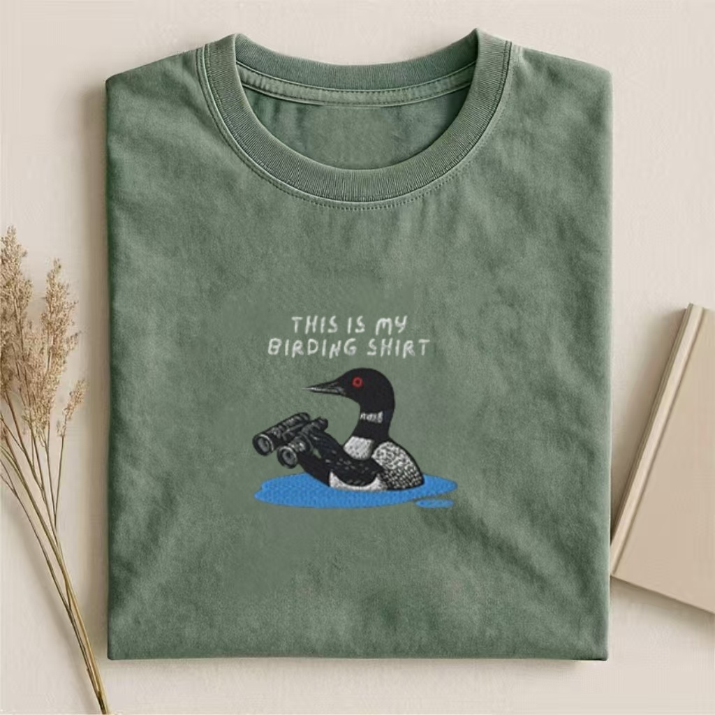 Birdwatching Loon Casual T-Shirt
