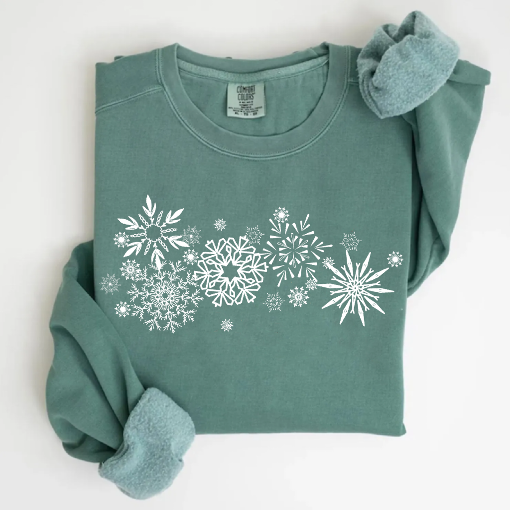 Comfort Colors Snowflake Winter T-shirt