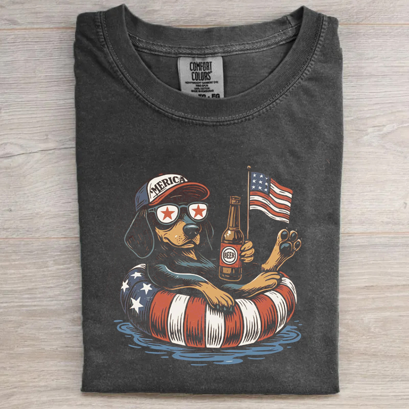 4th of July Dachshund T-shirt
