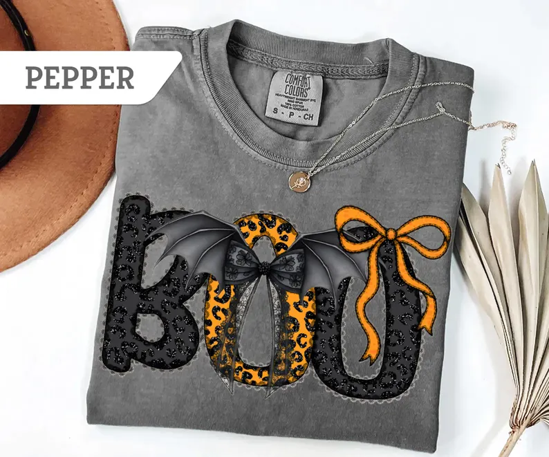 Halloween Comfort Colors BOO Shirt