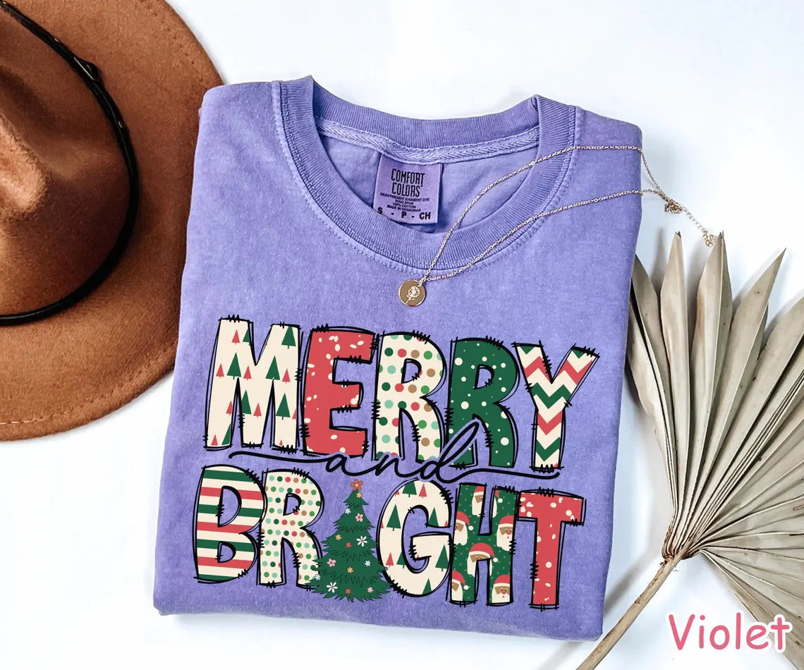 Merry and Bright Christmas Shirt