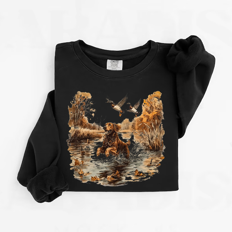 90s Retro Golden Retriever Sweatshirt