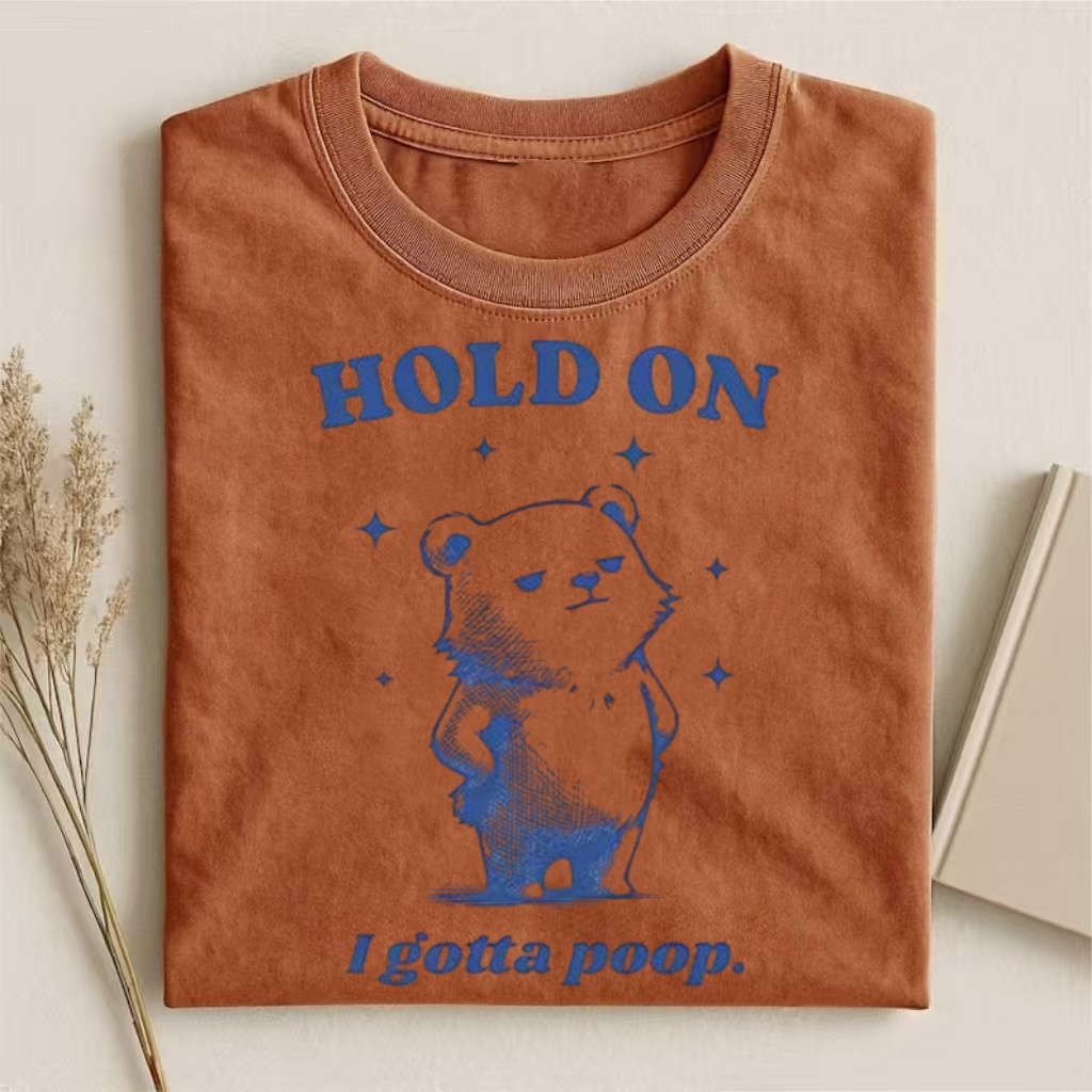 Funny I Gotta Poop Meme Bear T-shirt
