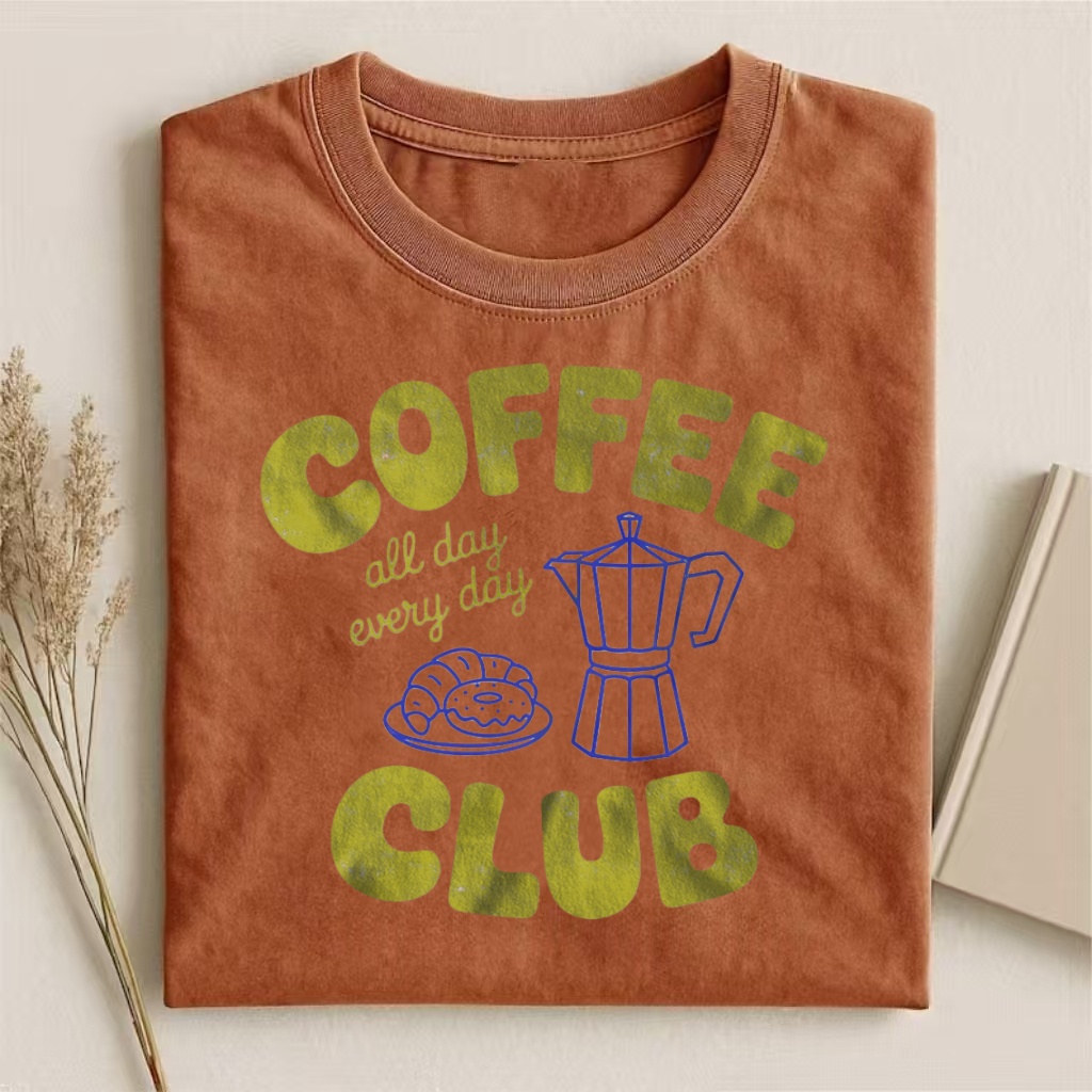Coffee Club Vintage Graphic T-shirt
