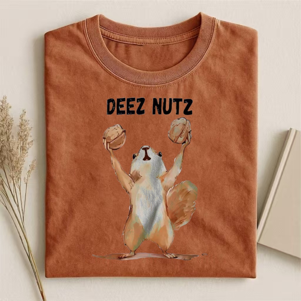 "Deez Nutz" Squirrel Humor T-shirt