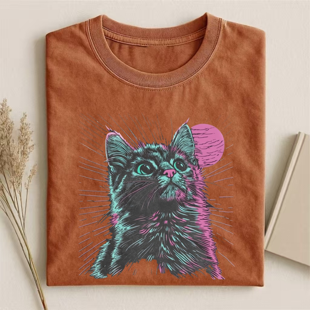 Psychedelic Cat T-shirt