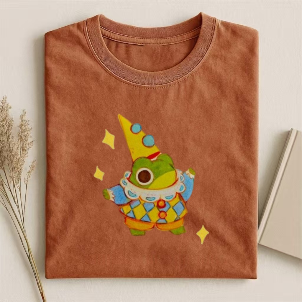 Clown Frog Cropped T-shirt