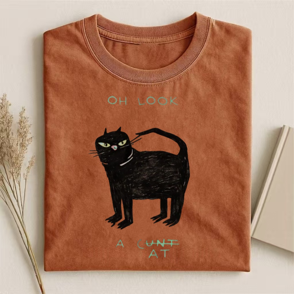 Oh Look Cat Graphic T-shirt