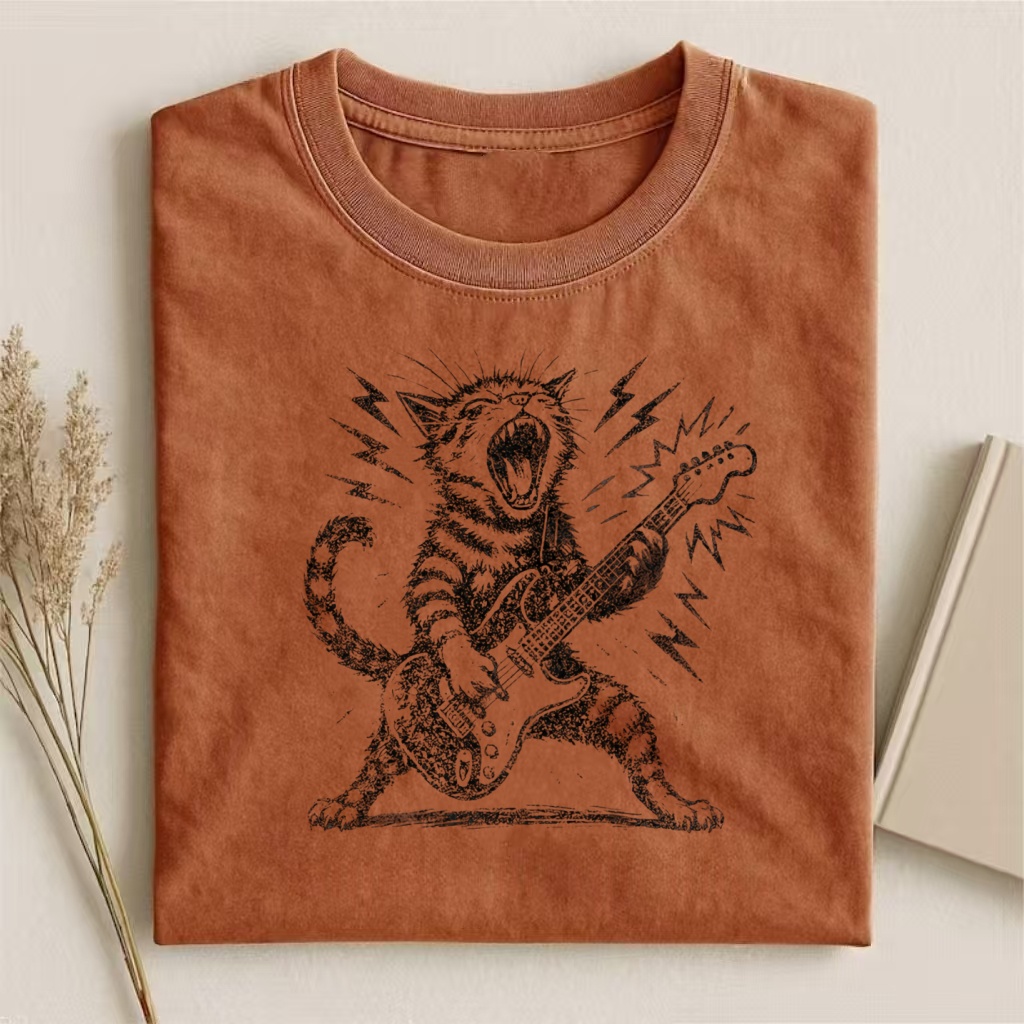 Rock and Roll Cat T-shirt