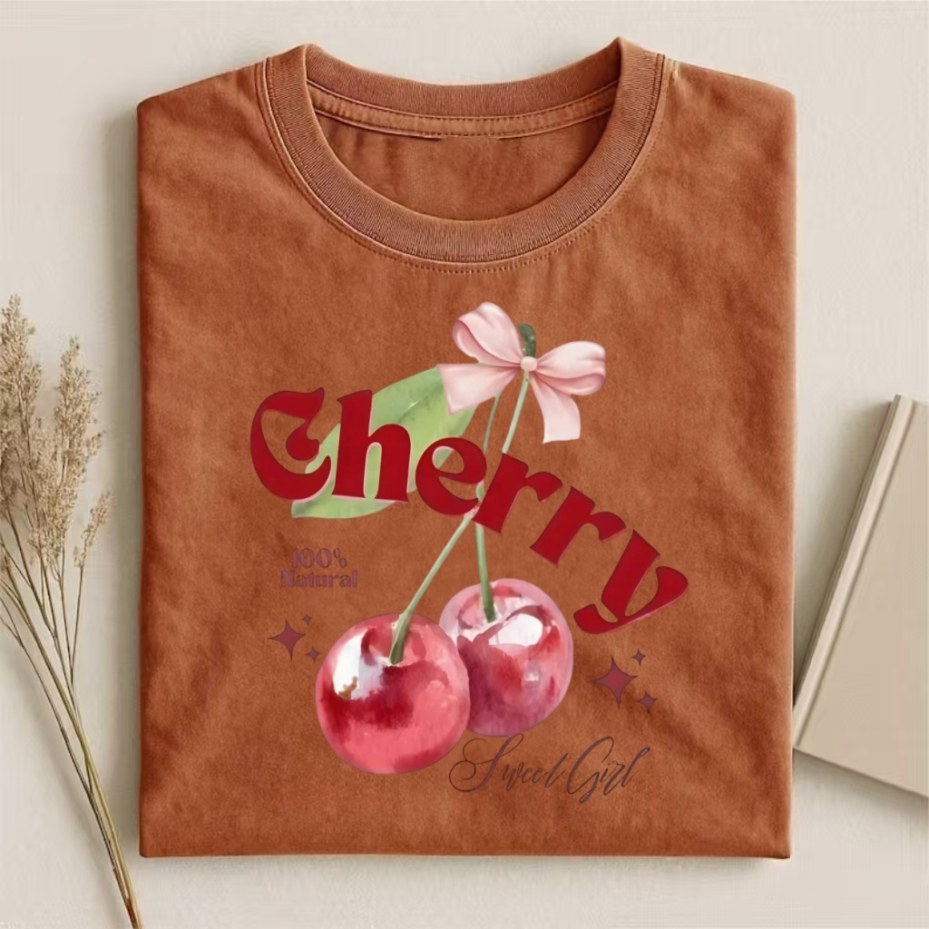 Cherry With Bow "Sweet Girl" T-shirt
