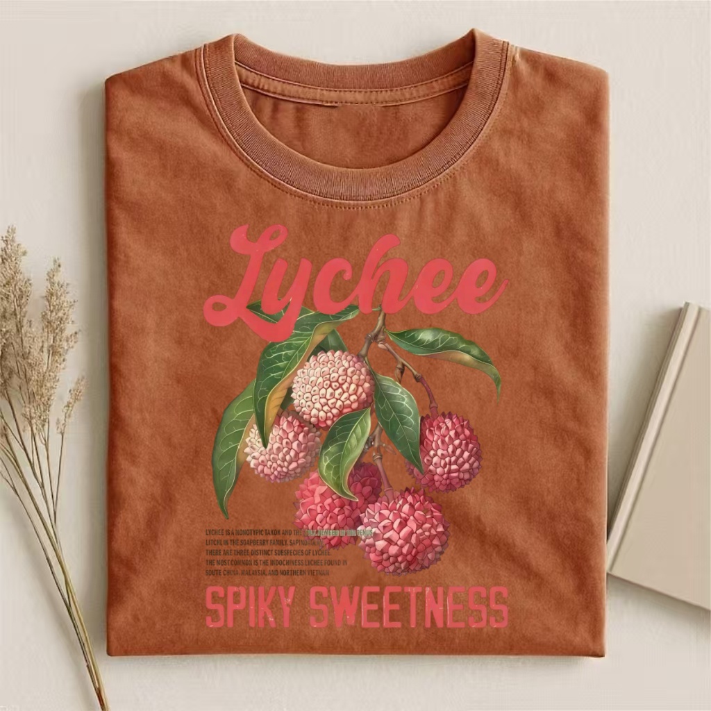 "Spiky Sweetness" Lychee Vintage Botanical T-shirt