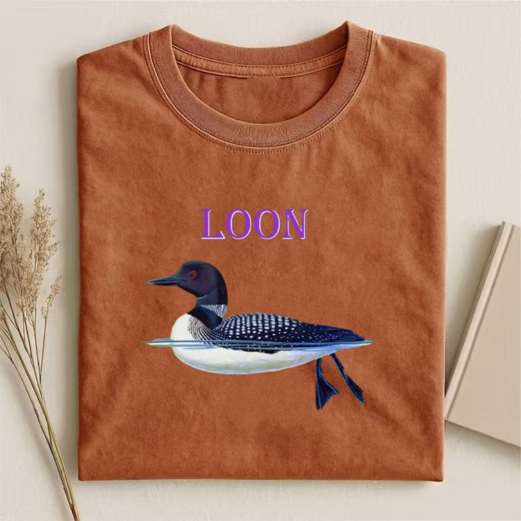 Loon Bird Wildlife Graphic T-shirt