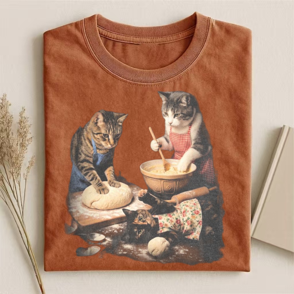 Baking Cats Family Meme T-shirt