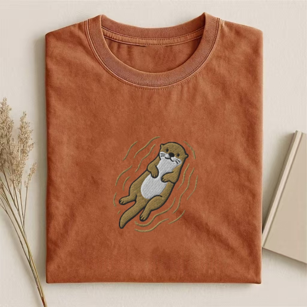 Embroidered Otter T-shirt