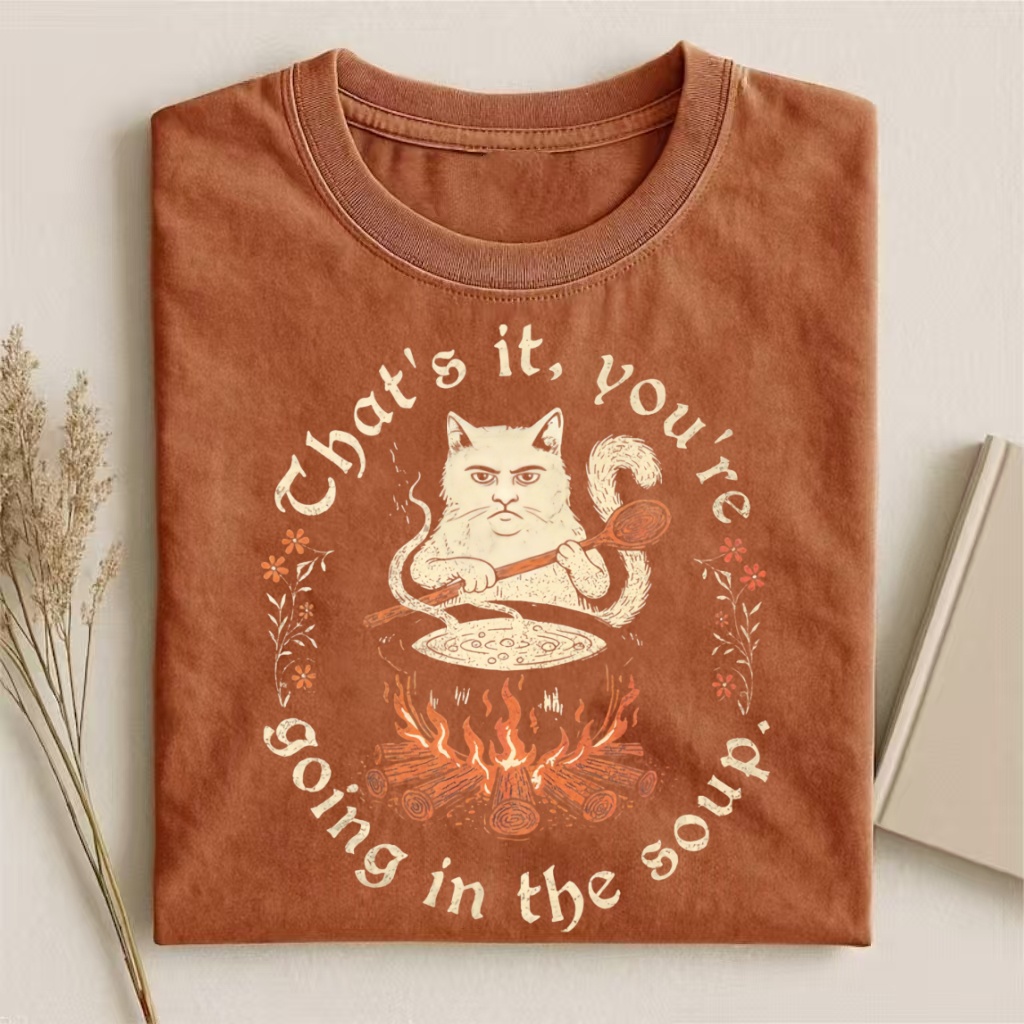 Weird Medieval Cat T-shirt