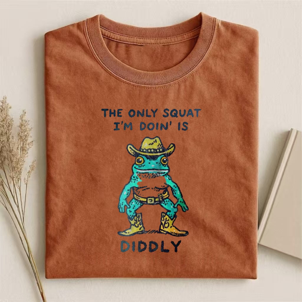 Funny Cowboy Frog Meme T-shirt