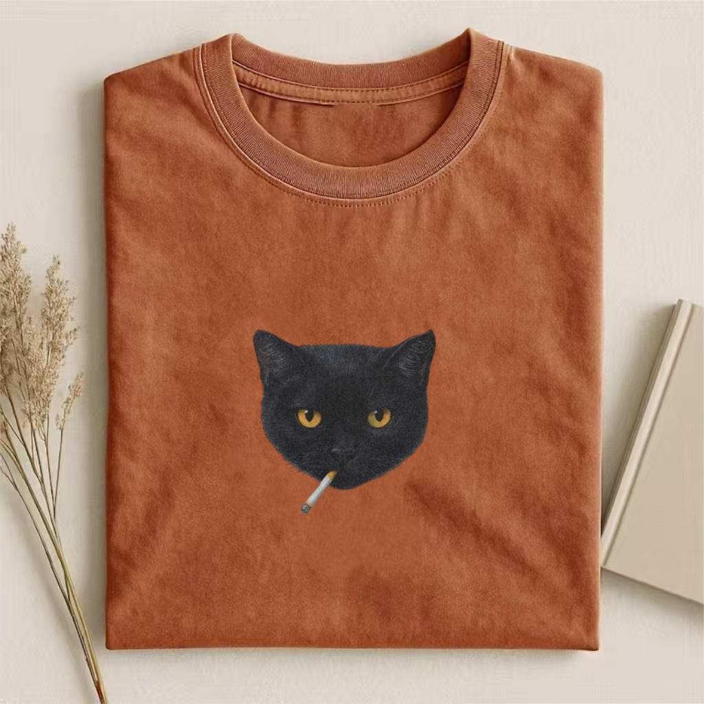 Smoking Cat T-shirt