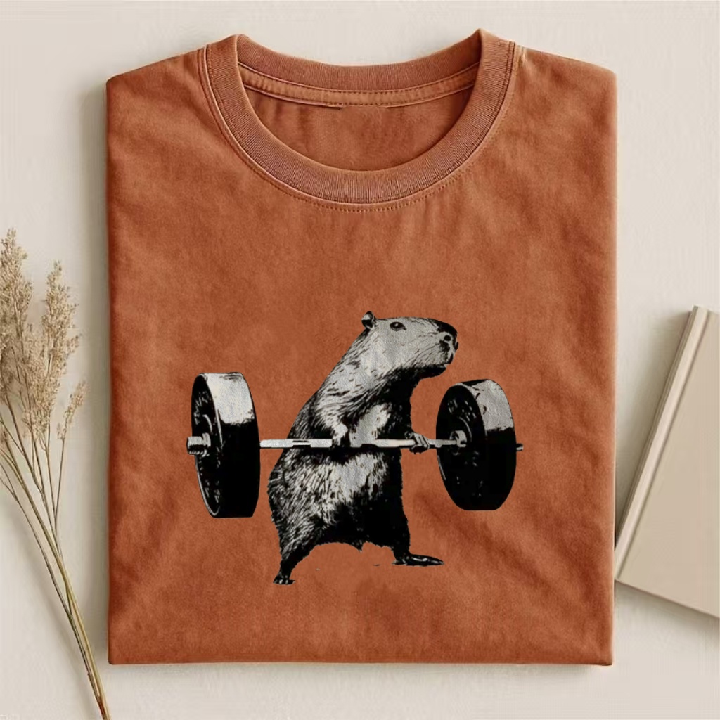 Capybara Fitness Funny T-shirt