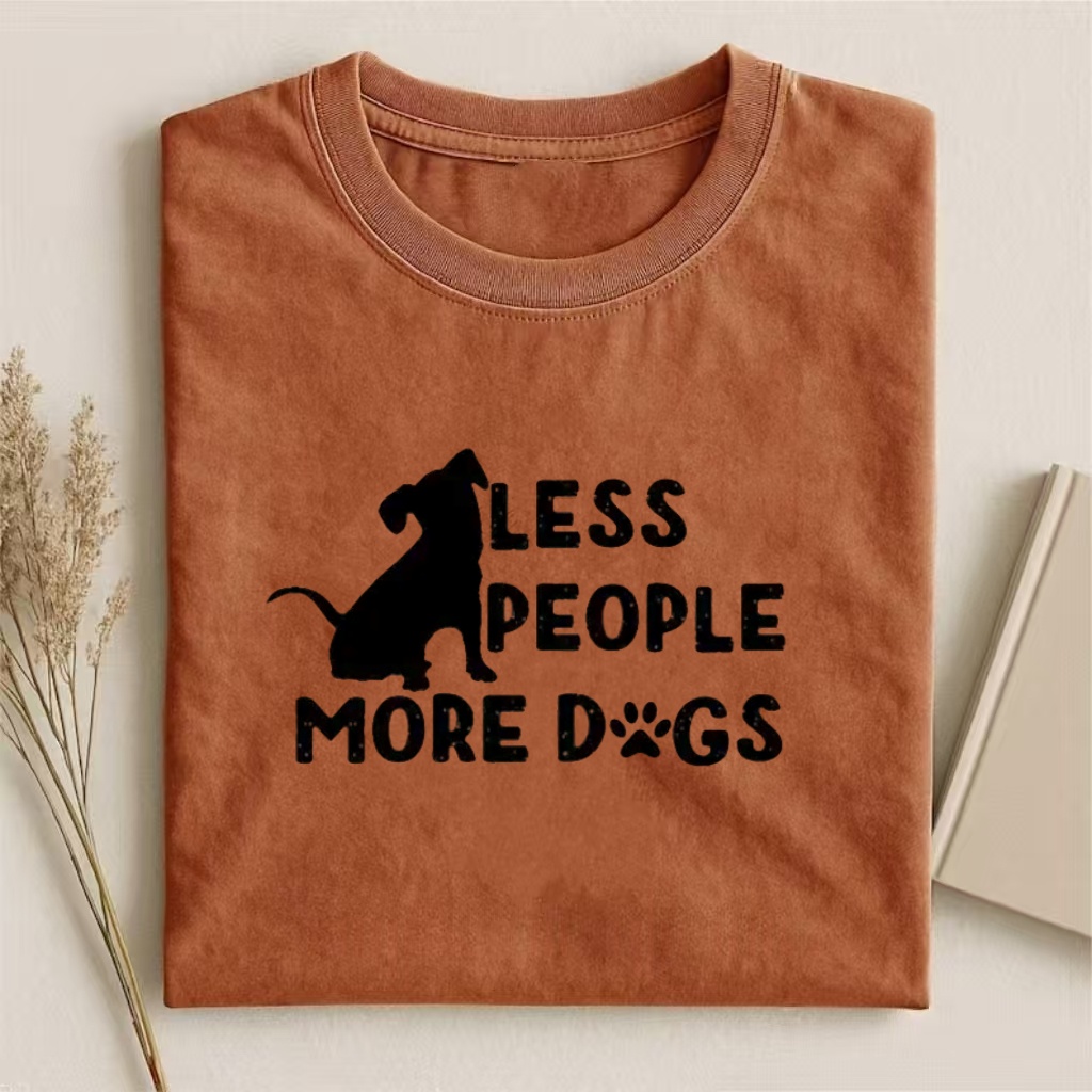 Fewer People More Dogs T-shirt