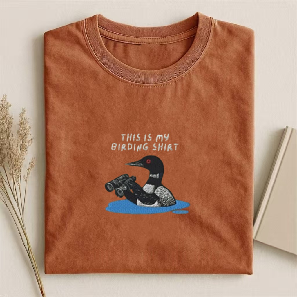 Birdwatching Loon Casual T-Shirt