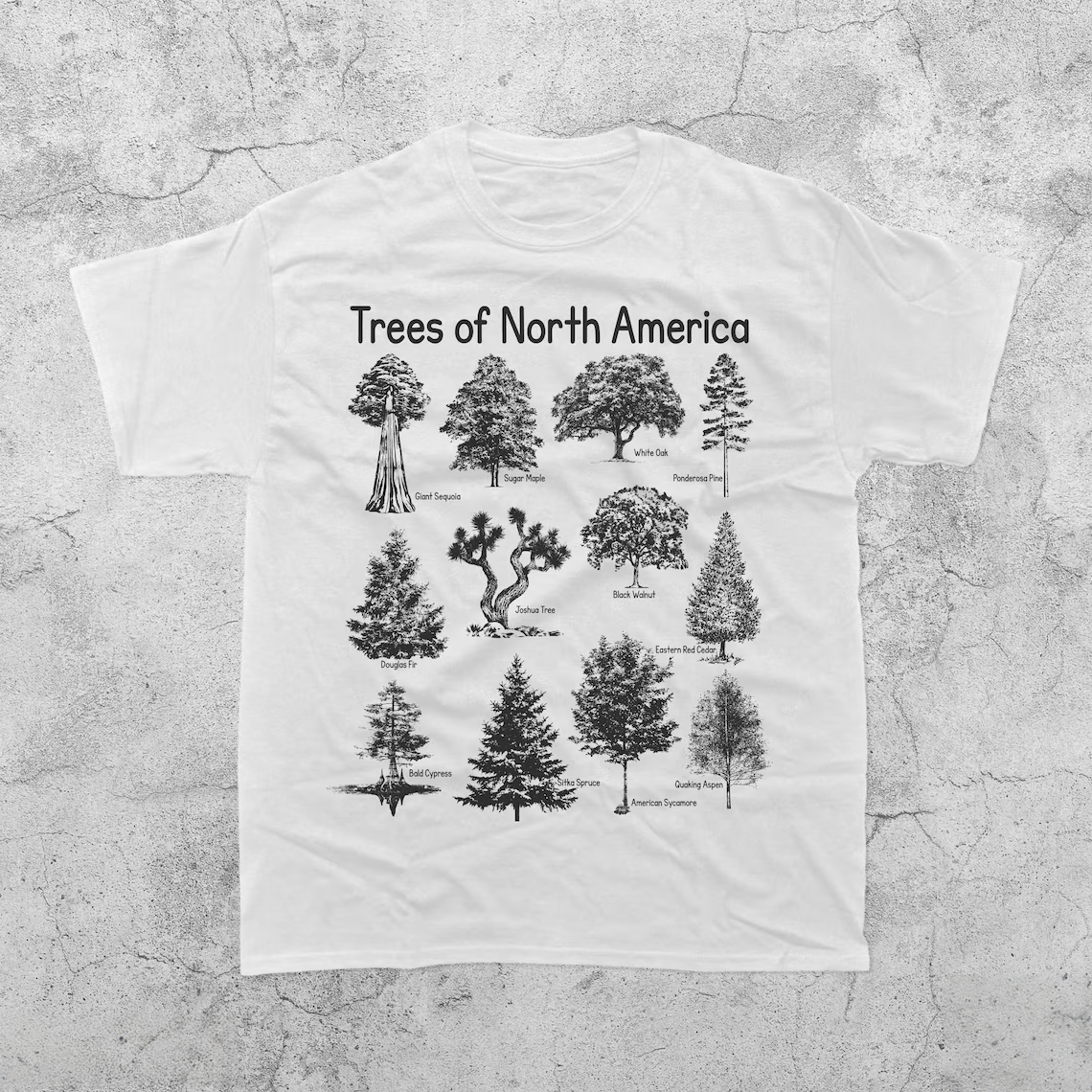 Trees of North America Vintage T-Shirt