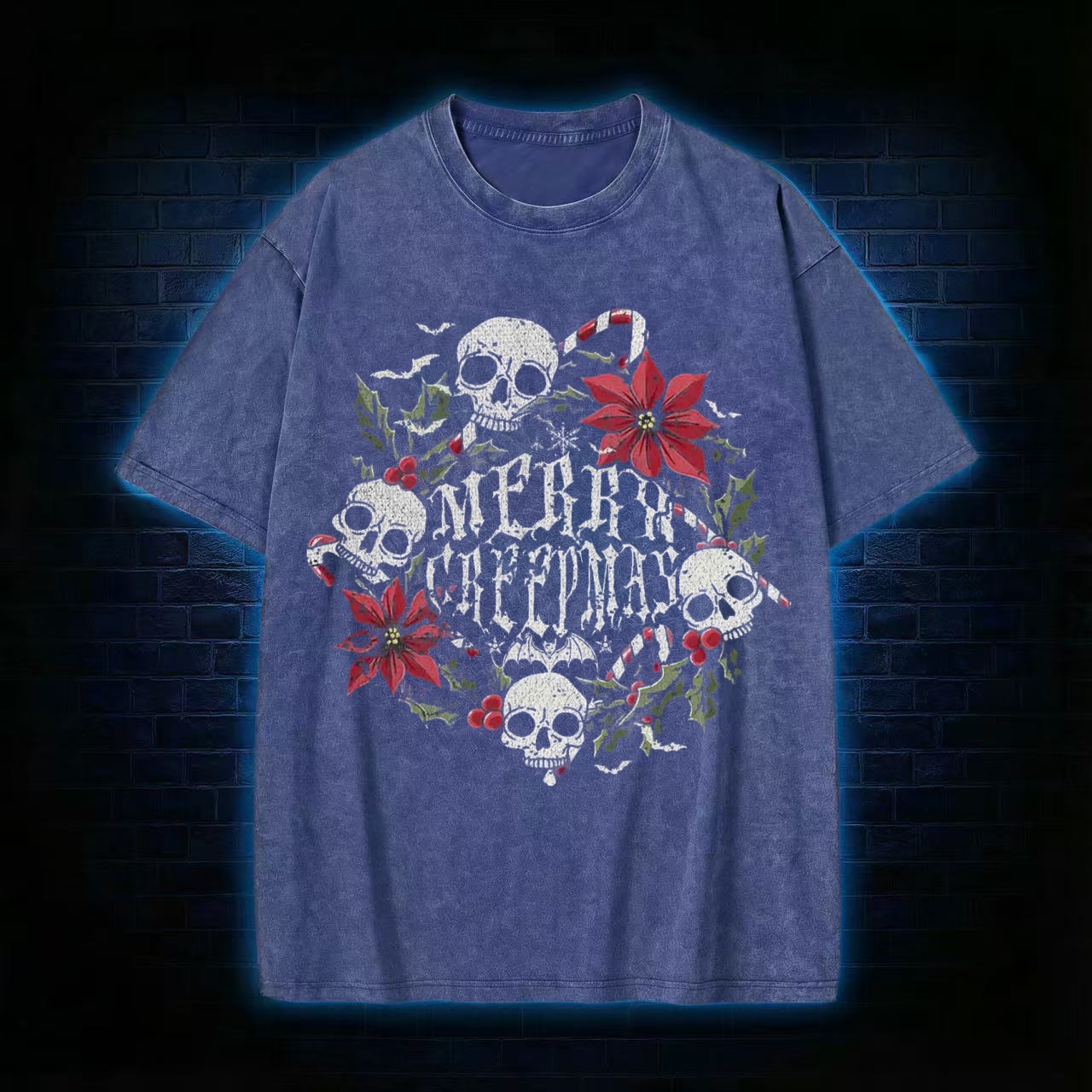 Merry Creepmas Washed T-shirt