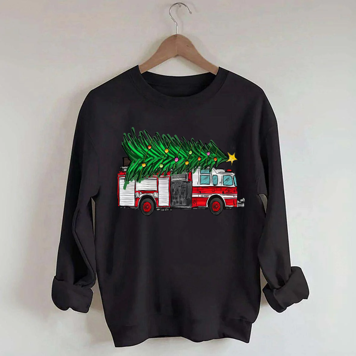 Christmas Firefighter Sweatshirt