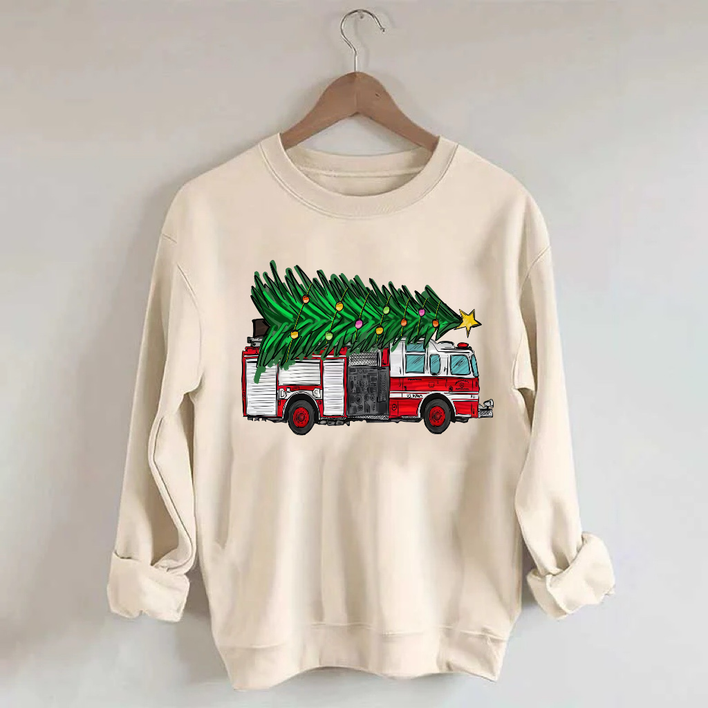 Christmas Firefighter Sweatshirt