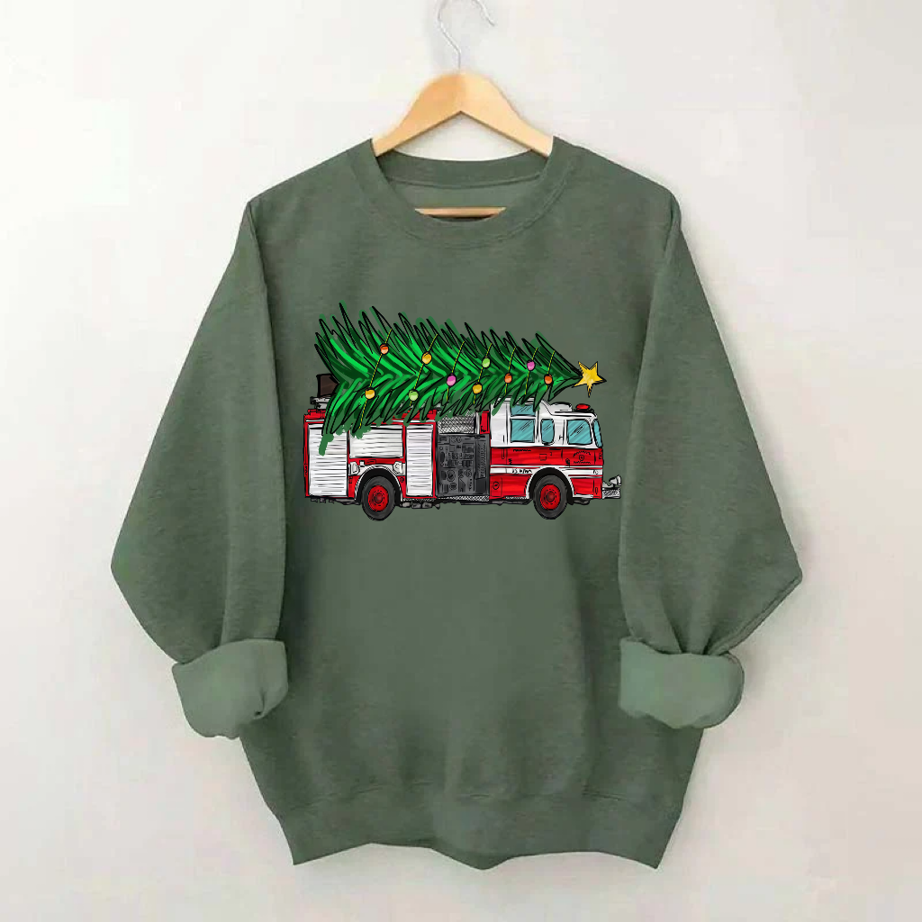 Christmas Firefighter Sweatshirt