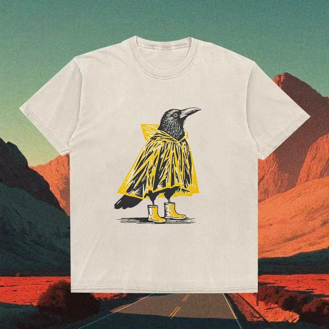 Crow & Raincoat T-shirt