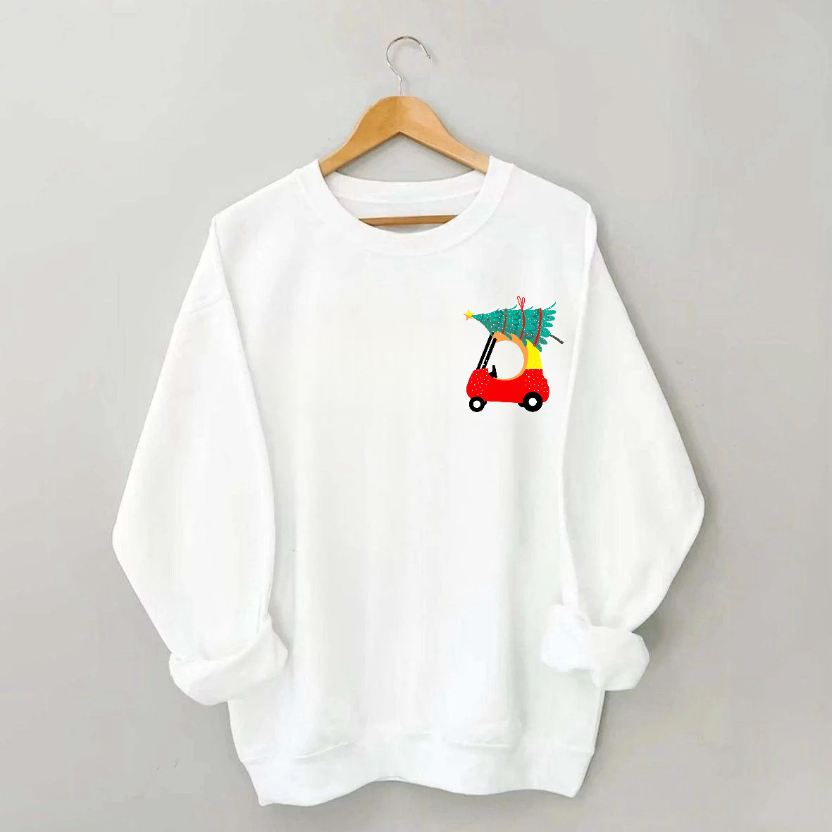Festive Christmas Tree Sweatshirt/ T-Shirt