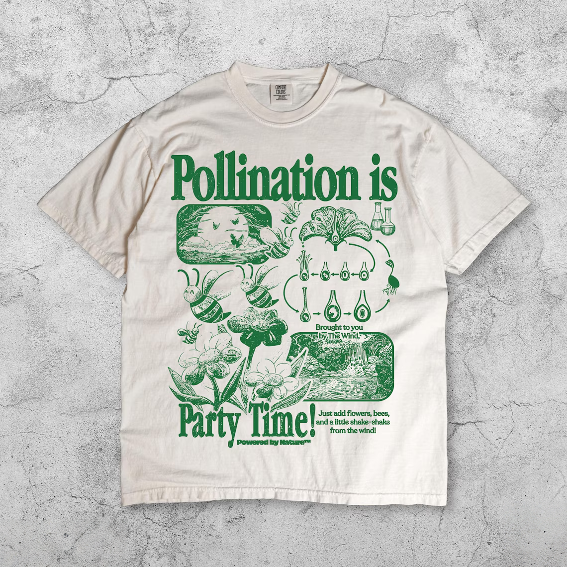 Bee Pollination Vintage T-Shirt