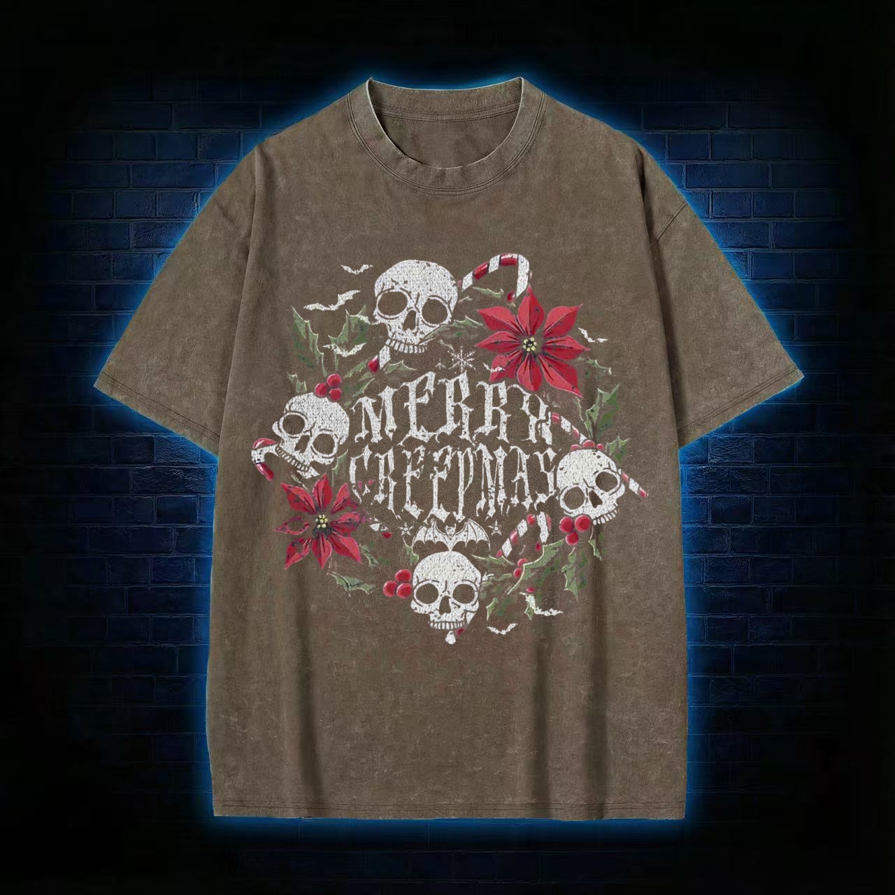 Merry Creepmas Washed T-shirt