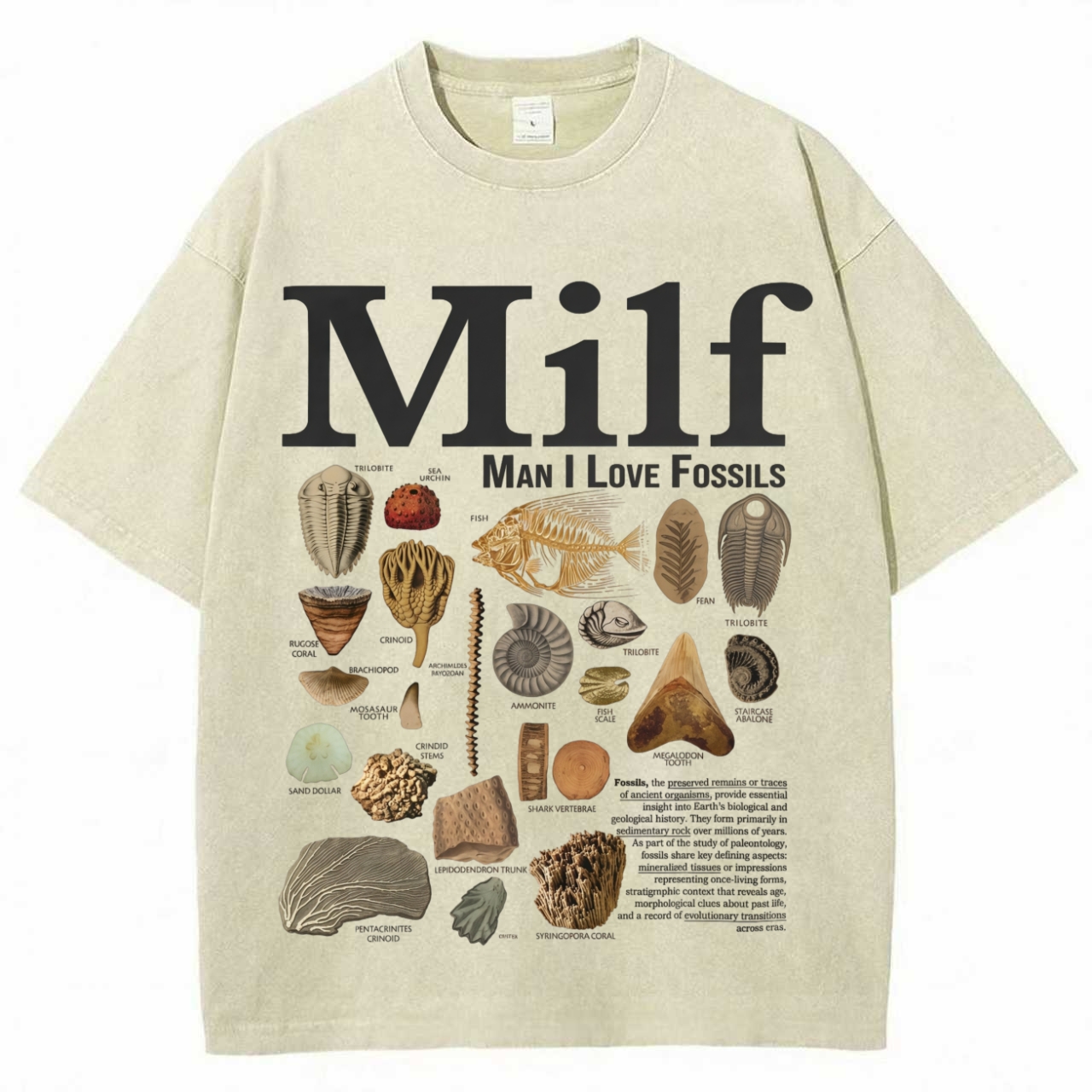 Man I Love Fossils Vintage T-Shirt