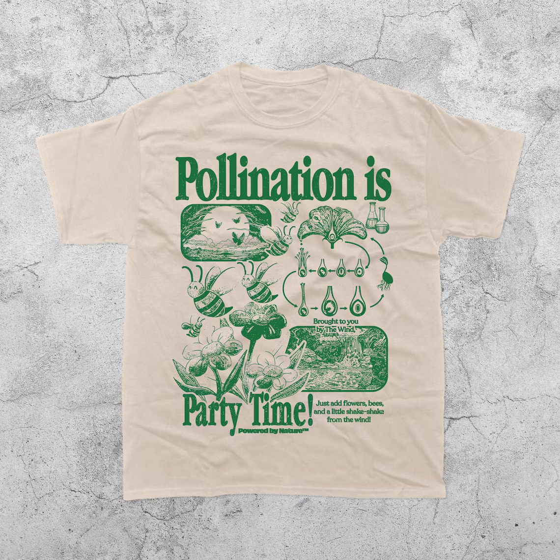 Bee Pollination Vintage T-Shirt