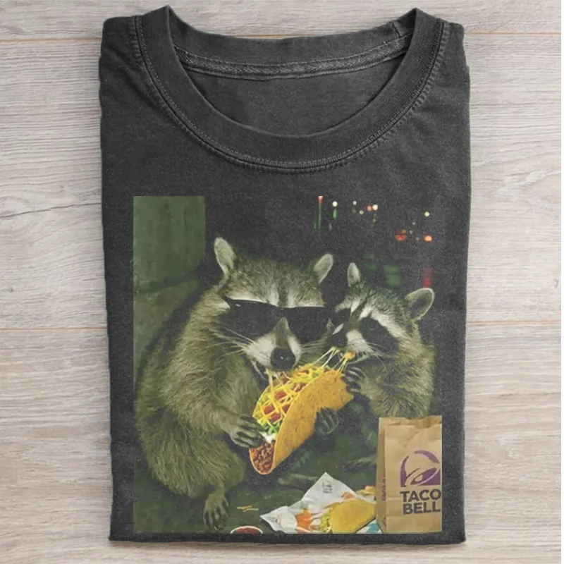 Raccoon Eating Tacos T-Shirt