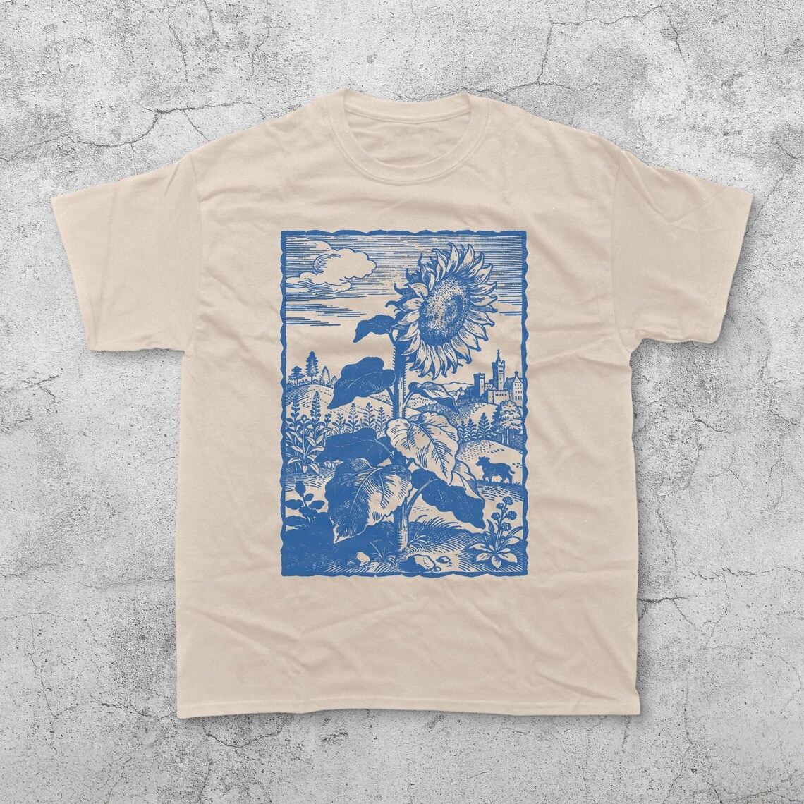 Sunflower Medieval Vintage T-Shirt