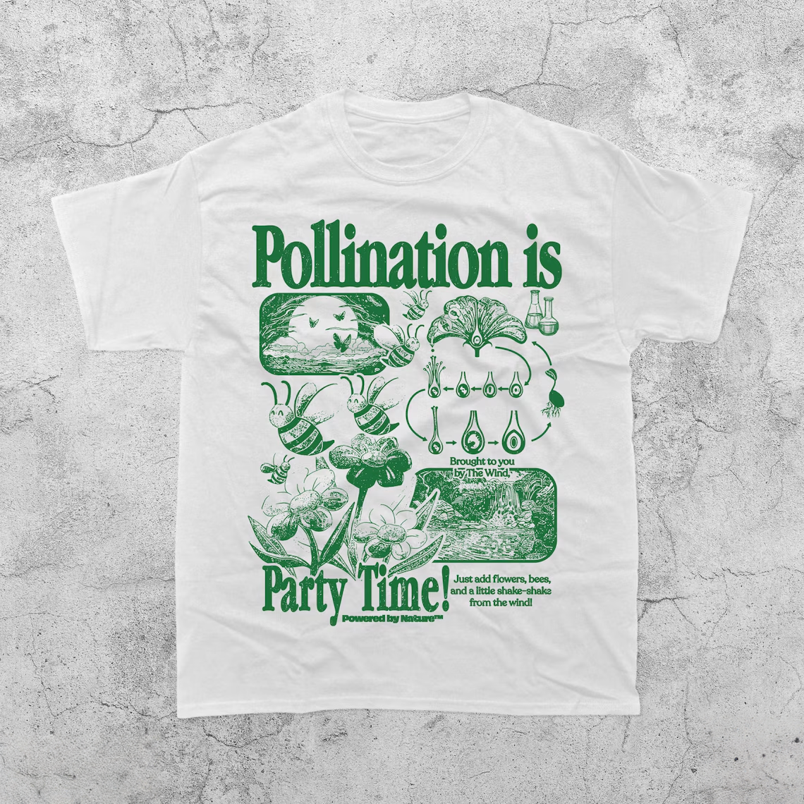 Bee Pollination Vintage T-Shirt