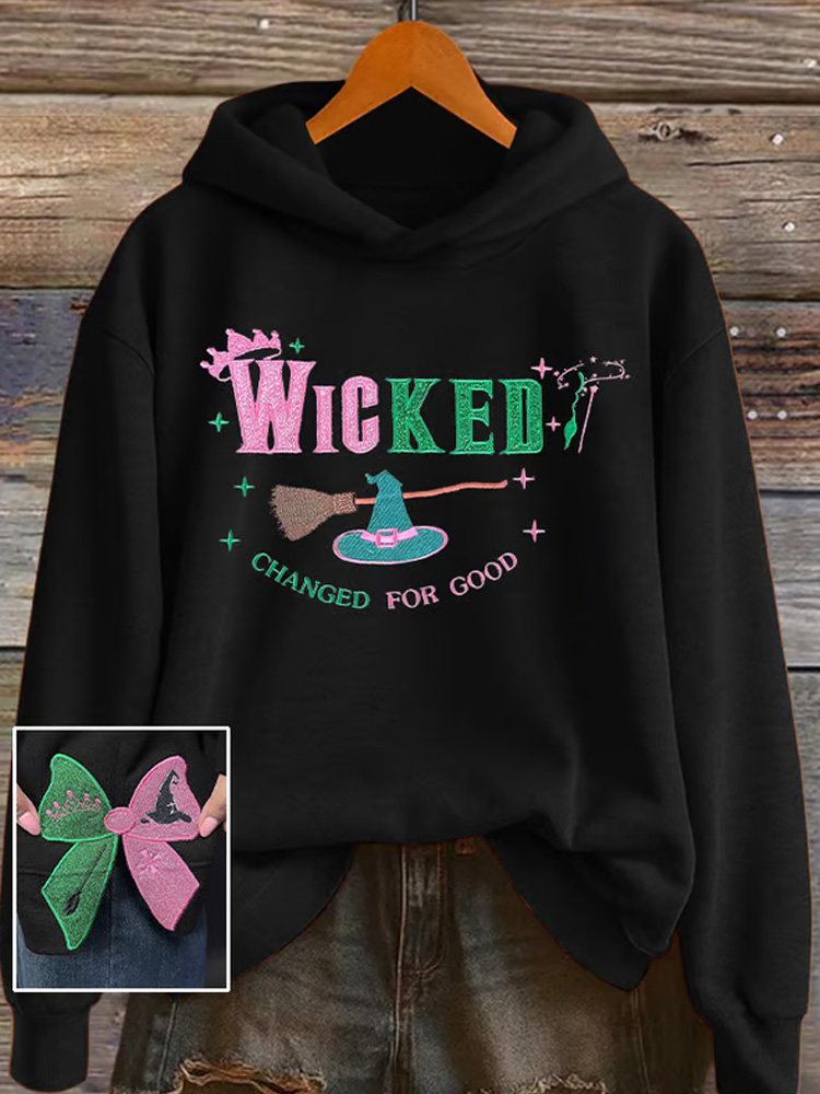 Women's Halloween witch slit casual Sweatshirt