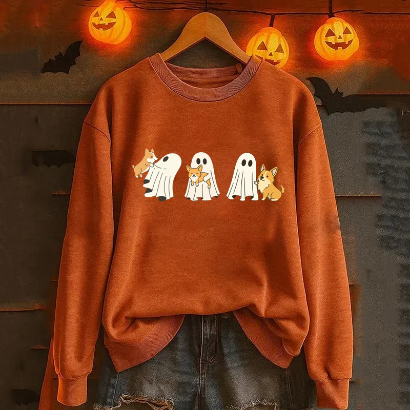 Corgi Dog Halloween Sweatshirt